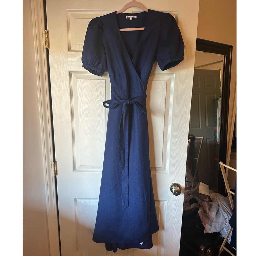 Reformation Weiss Linen Dress Small